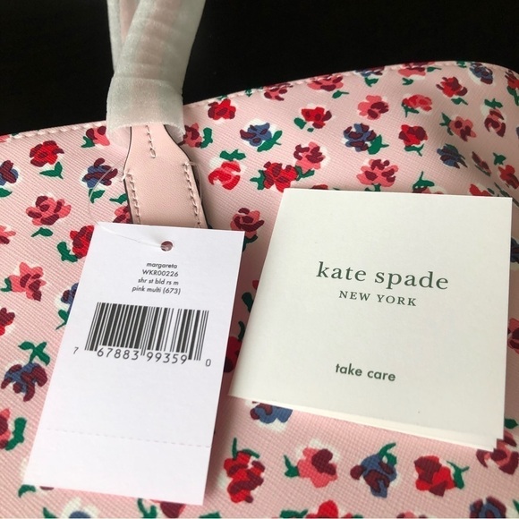 🆕 Kate Spade Shore Street Bold Roses Margareta Tote & Mini Tinie Wristlet Set - Picture 8 of 13